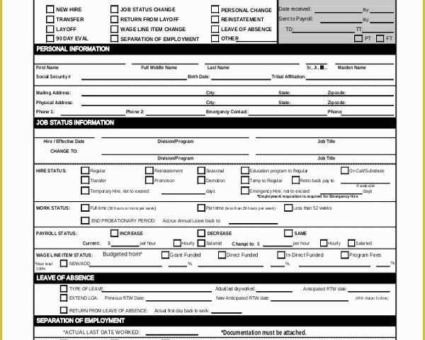 Personnel Action form Template Free Of Sample Action form 15 Free Documents In Doc Pdf