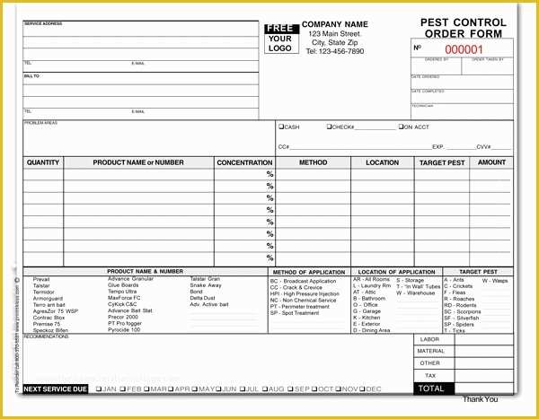 Pest Control Invoice Template Free Of Pest Control Invoice Template Pest Control Invoice