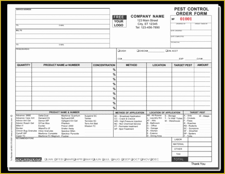 Pest Control Invoice Template Free Of Related Image Pest Control