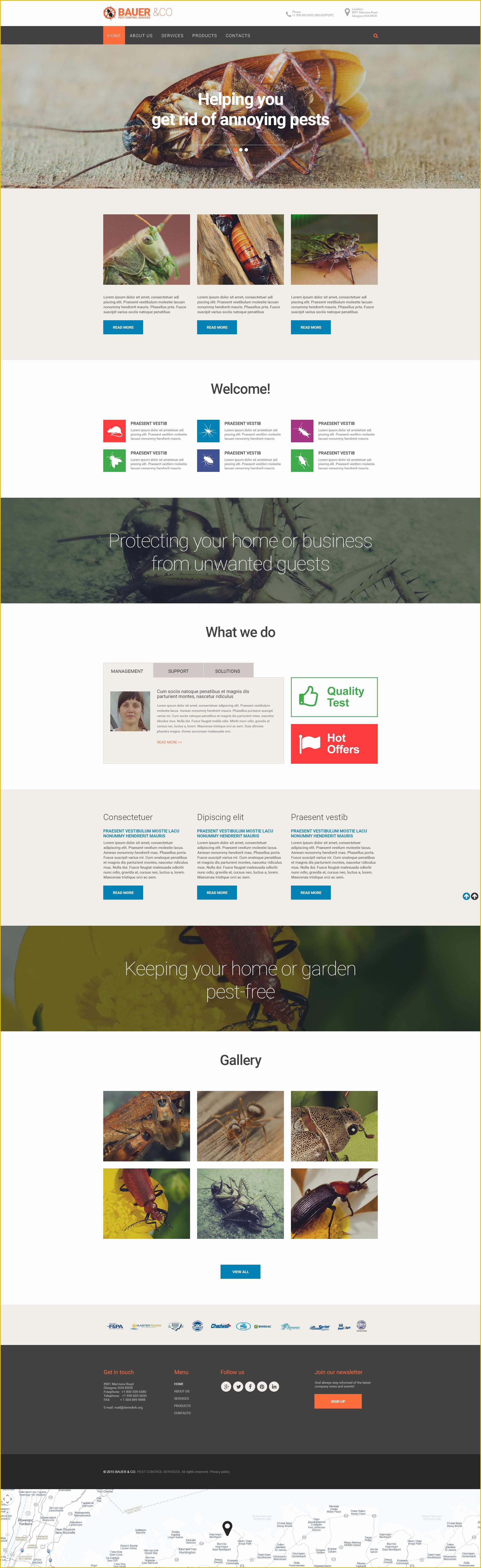 Pest Control Website Templates Free Download Of Pest Control Responsive Website Template