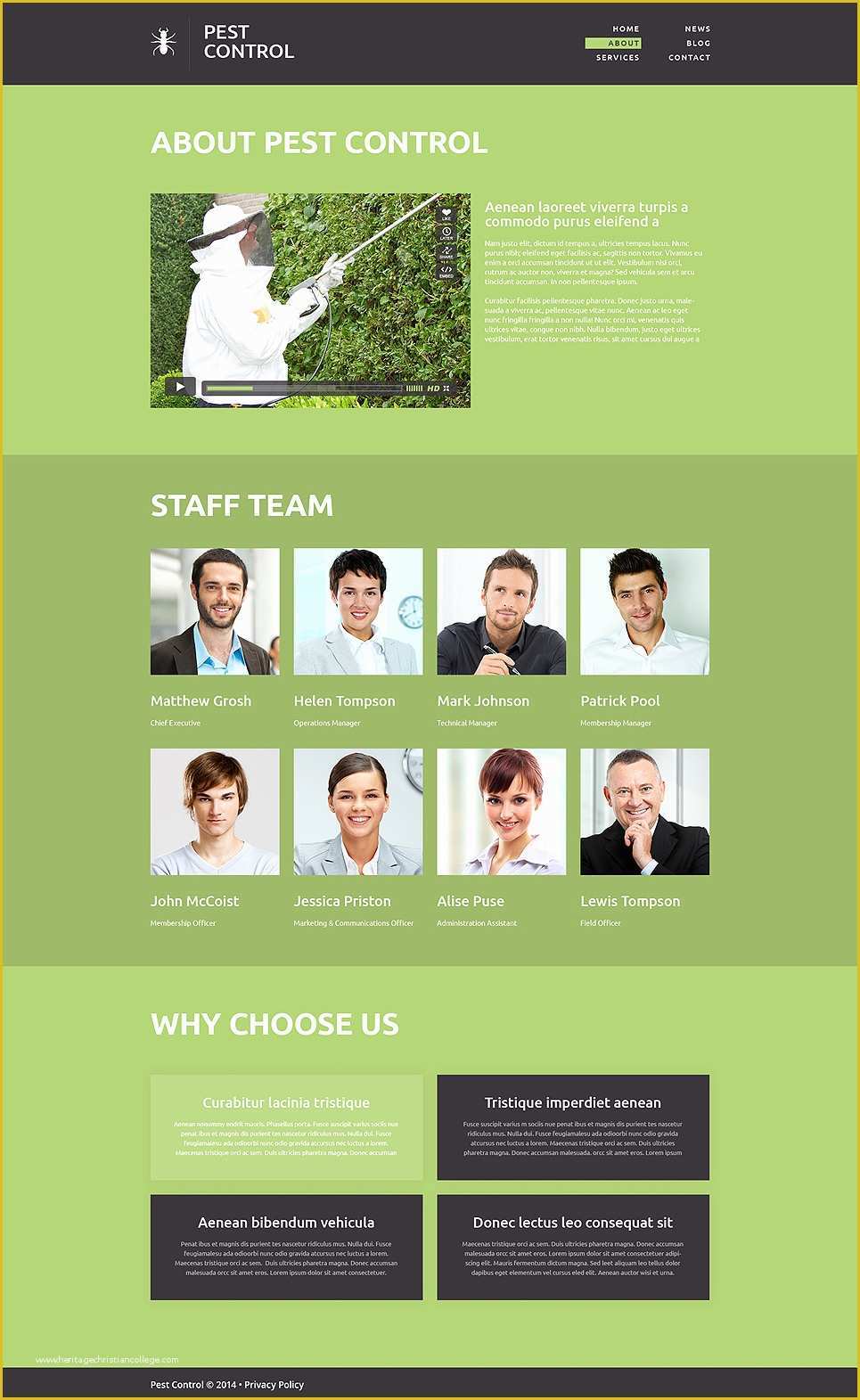 Pest Control Website Templates Free Download Of Pest Control Responsive Website Template