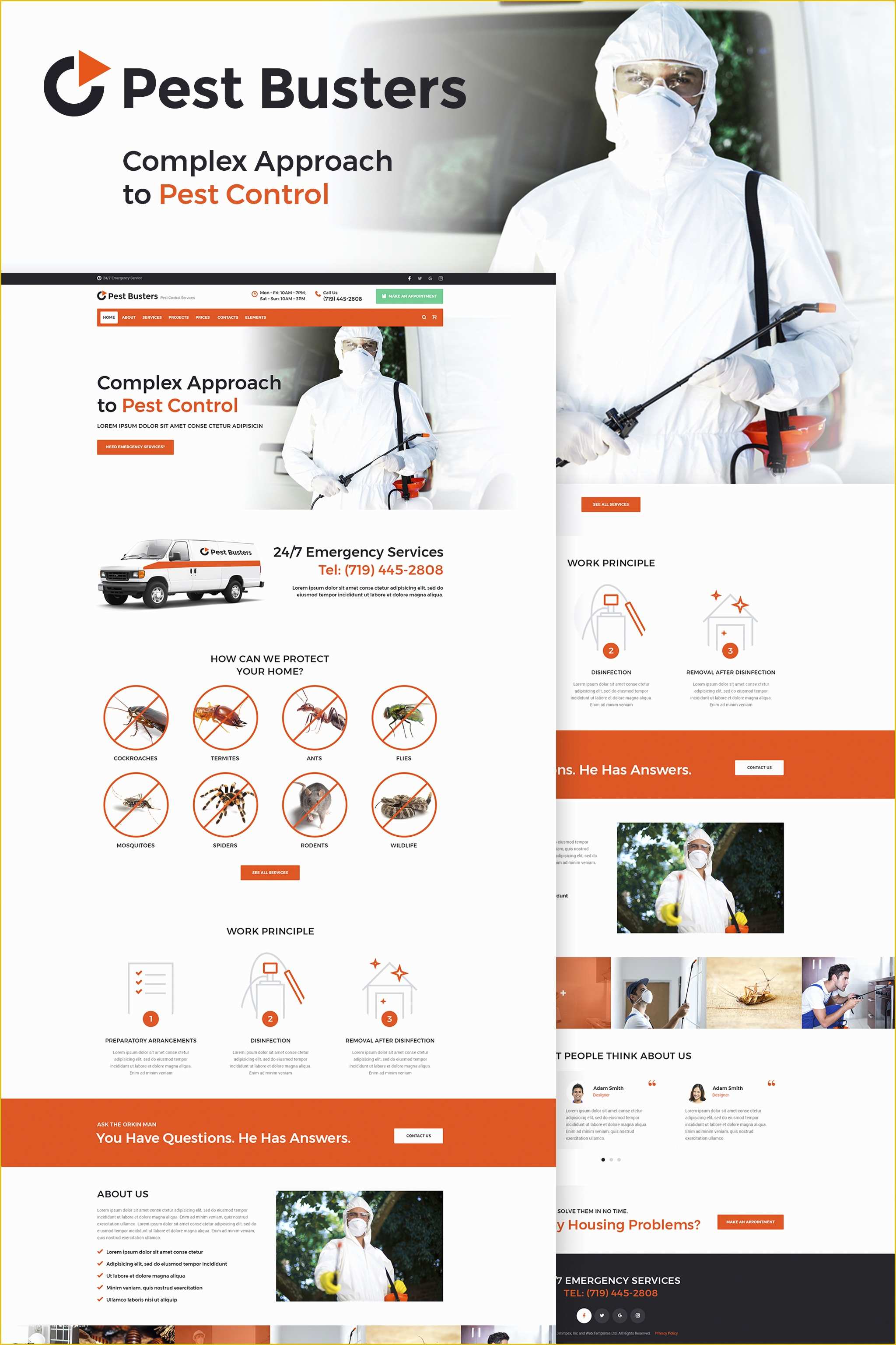 Pest Control Website Templates Free Download Of Pest Control Templates Archives Zemez WordPress