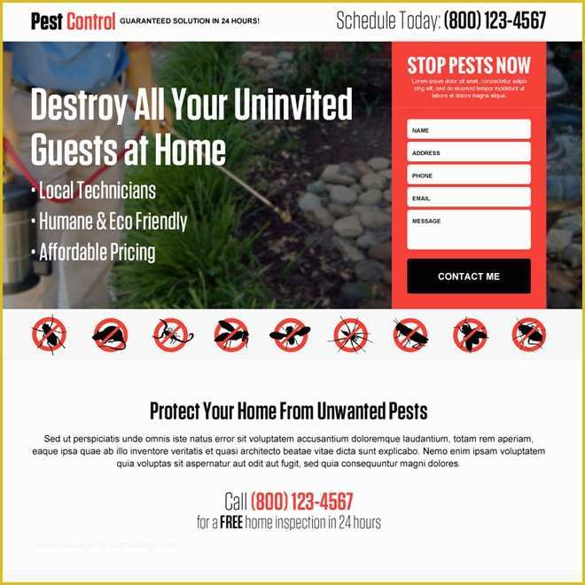 Pest Control Website Templates Free Download Of Pest Control Website Template Free Popteenus