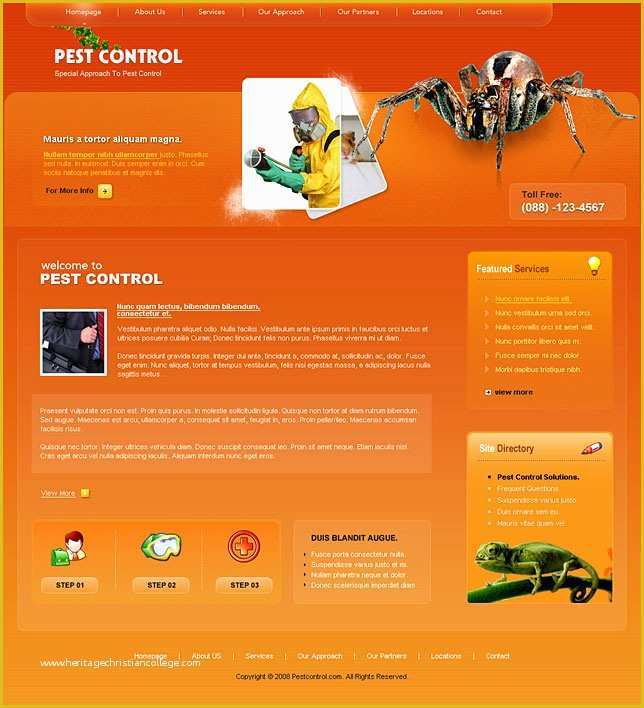 Pest Control Website Templates Free Download Of Pest Control Website Template Free Popteenus