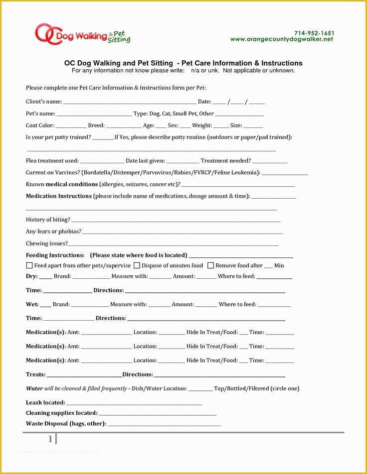 41 Pet Sitter Contract Template Free
