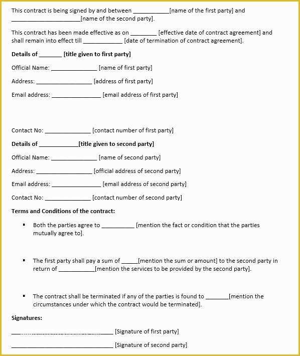 Pet Sitter Contract Template Free Of Pet Sitting Contract Fill Line Printable Fillable Blank