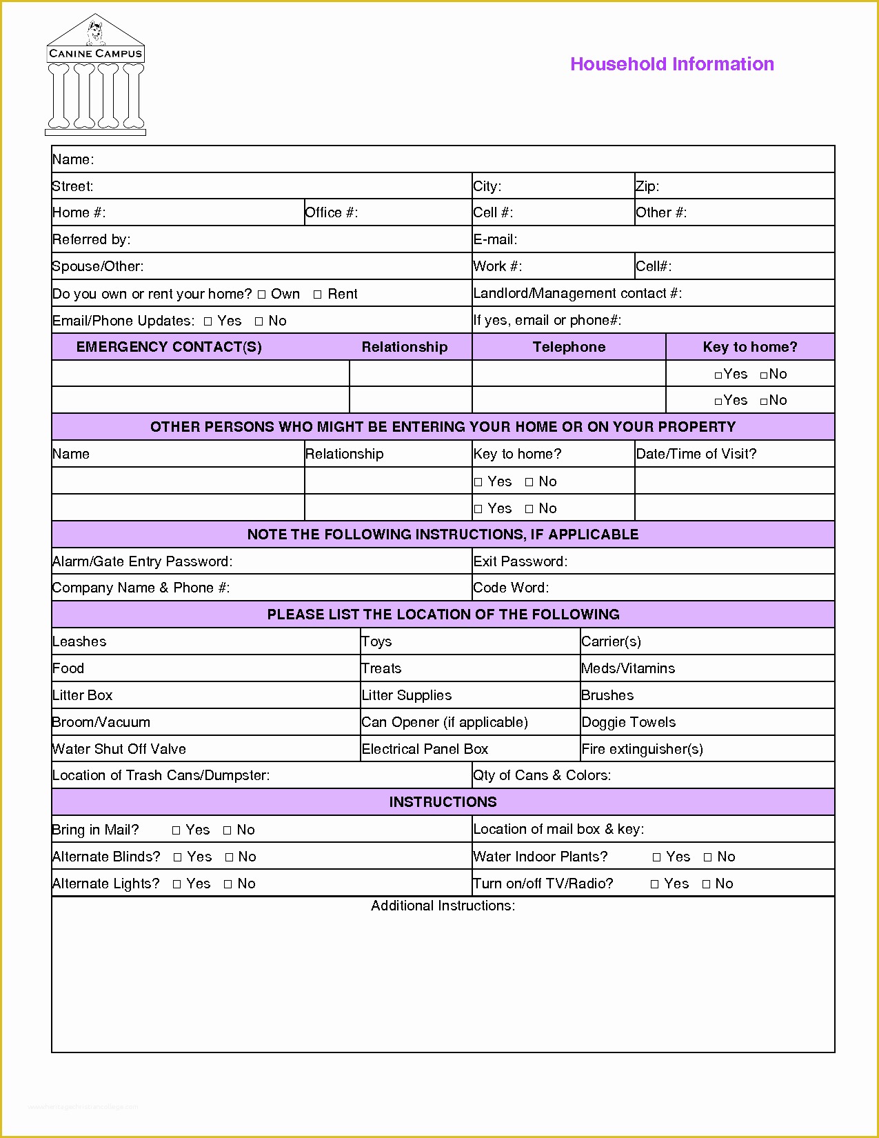 Pet Sitter Contract Template Free Of Pet Sitting form Template