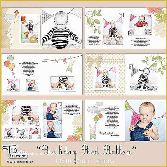 Photo Album Template Photoshop Free Of 10x10 Whcc Book Album Shop Templates &quot;birthday