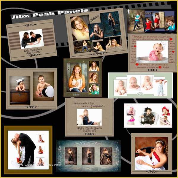 Photo Album Template Photoshop Free Of 12 Grunge Collage Template Psd Twitter Templates