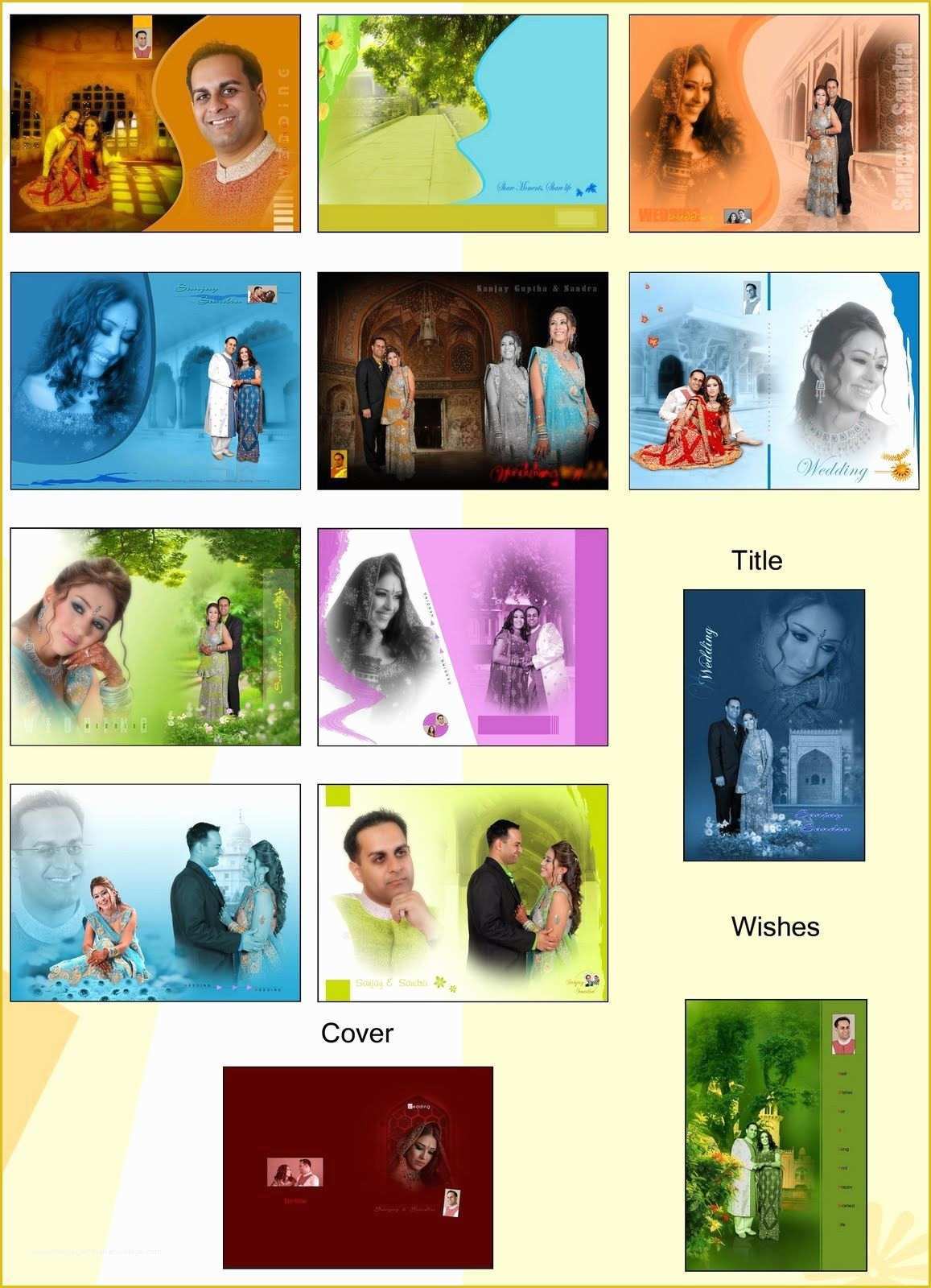Photo Album Template Photoshop Free Of Editable Wedding Card Design Free Download Indian Wedding