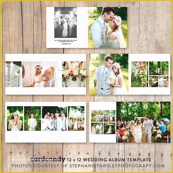 Photo Album Template Photoshop Free Of Wedding Album Booktemplate12x12 Stationery