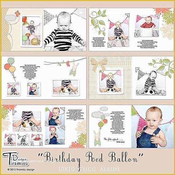 Photo Book Layout Templates Free Of 10x10 Whcc Book Album Shop Templates &quot;birthday