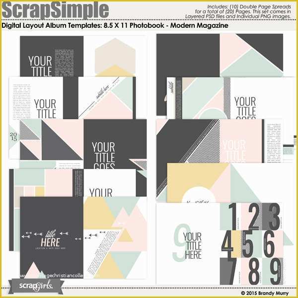 Photo Book Layout Templates Free Of Digital Scrapbooking Photobook Layout Templates by Brandy