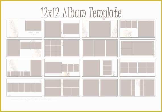 Photo Book Layout Templates Free Of Items Similar to Instant Download 12x12 Square Album