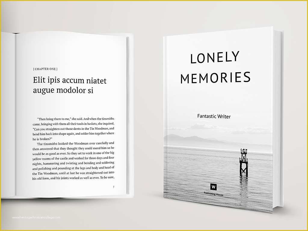 Photo Book Layout Templates Free Of Novel and Poetry Book Template – themzy Templates