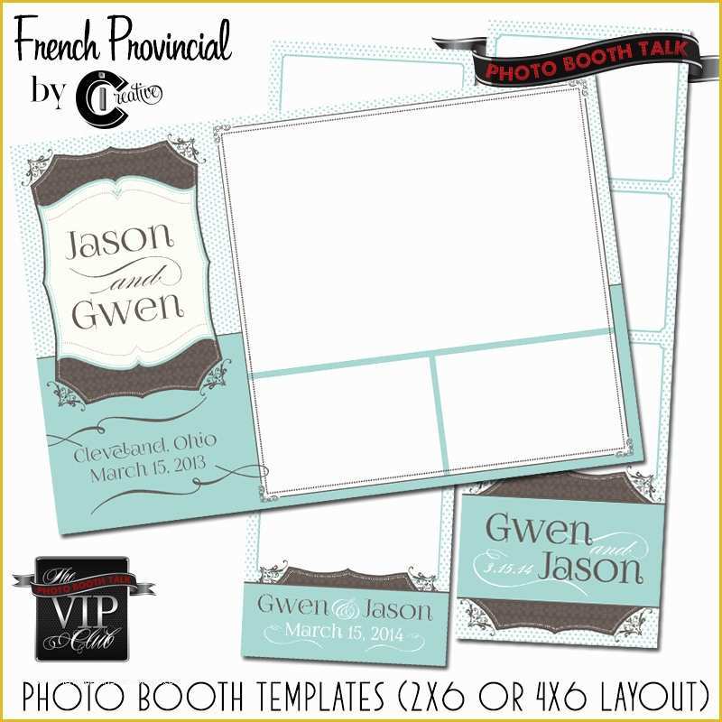 Photo Booth Templates Free Of French Provincial by Ci Creative – Booth Talk