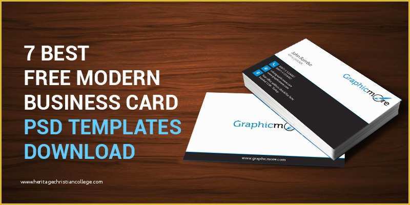 Photo Business Cards Templates Free Of 7 Best Free Modern Business Card Psd Templates Download