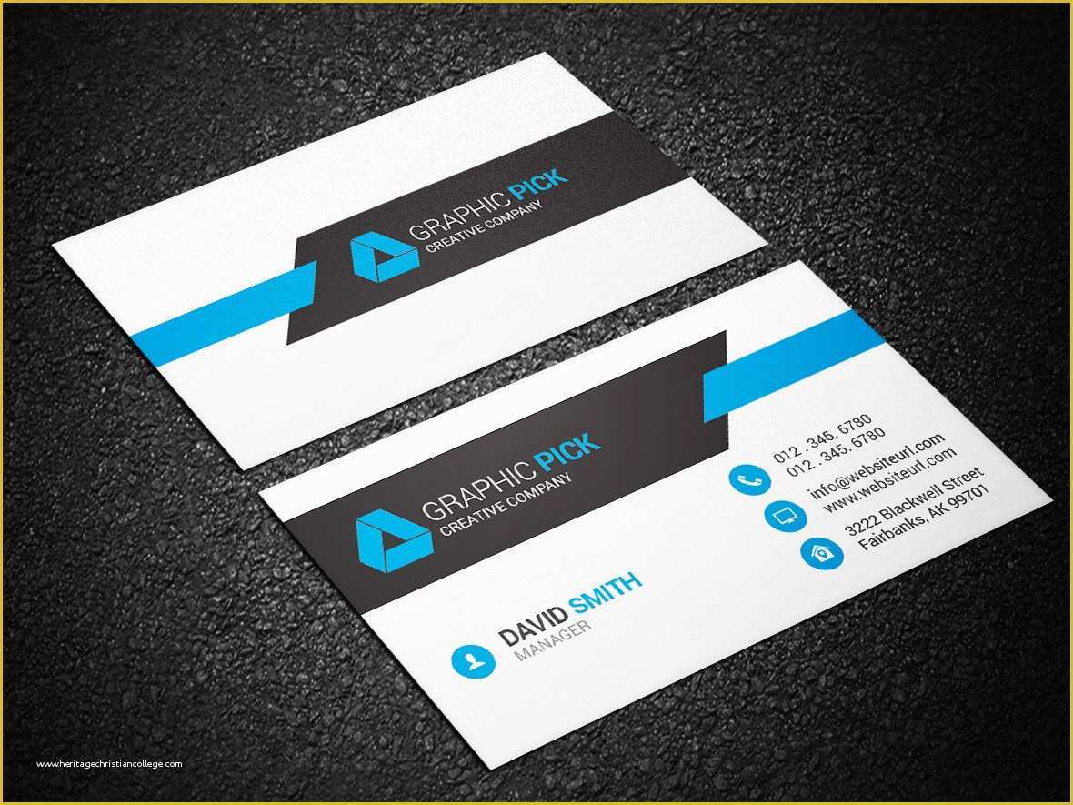 Photo Business Cards Templates Free Of Modern Business Card 137 Graphic Pick