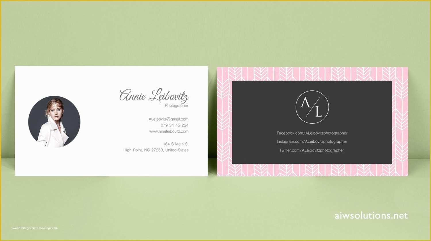 Photo Business Cards Templates Free Of Premade Business Card Template Name Card Template