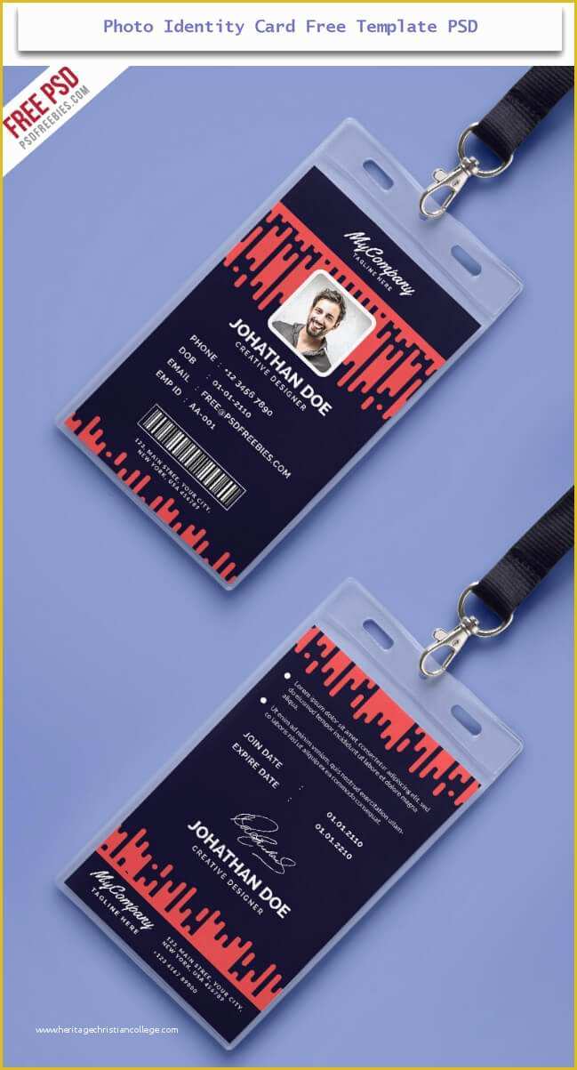 Photo Card Template Free Of 30 Creative Id Card Design Examples with Free Download