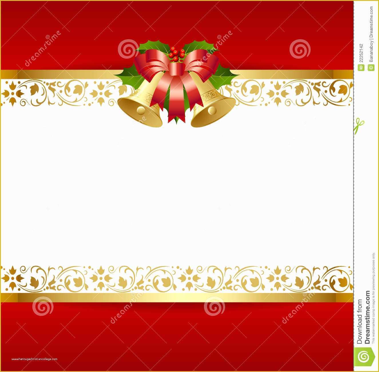 Photo Card Template Free Of Christmas Card Template Stock Vector Illustration Of