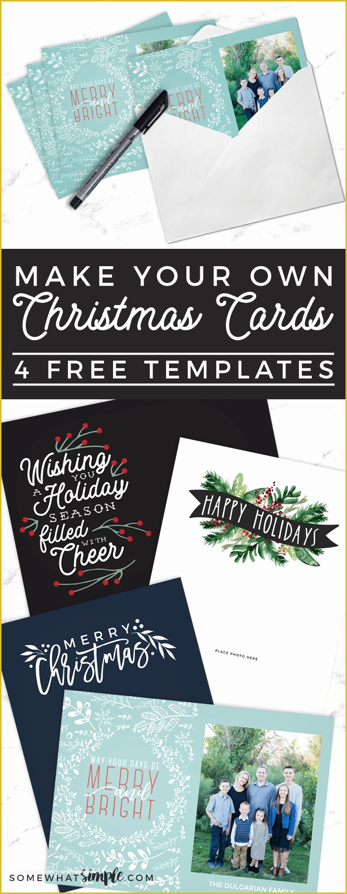 Photo Card Template Free Of Make Your Own Christmas Cards for Free somewhat