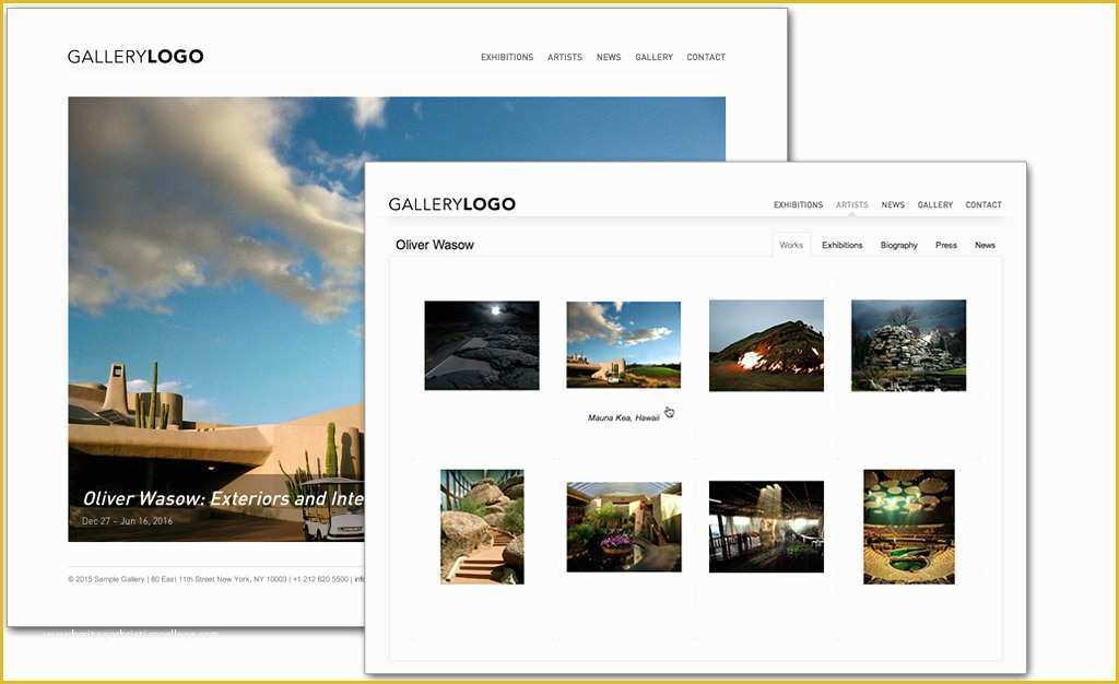 Photo Gallery Website Template Free Of Art Gallery Website Art Collection Website