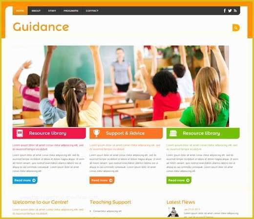 Photo Gallery Website Template Free Of Guidance A Education Mobile Website Template