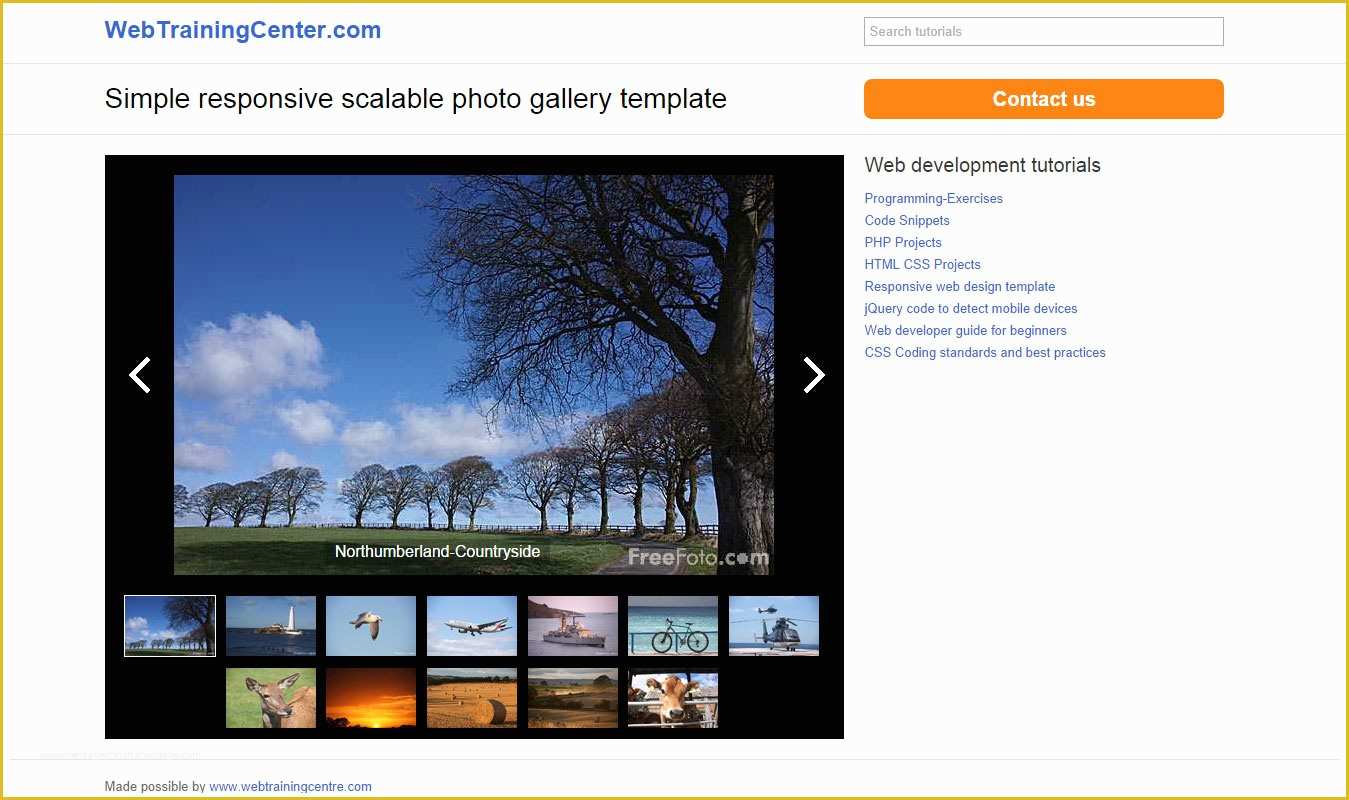 Photo Gallery Website Template Free Of Photo Gallery Template