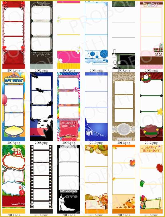 Photo Strip Template Free Of 30 2x6 Strip Templates – Bundle A Darkroom Booth