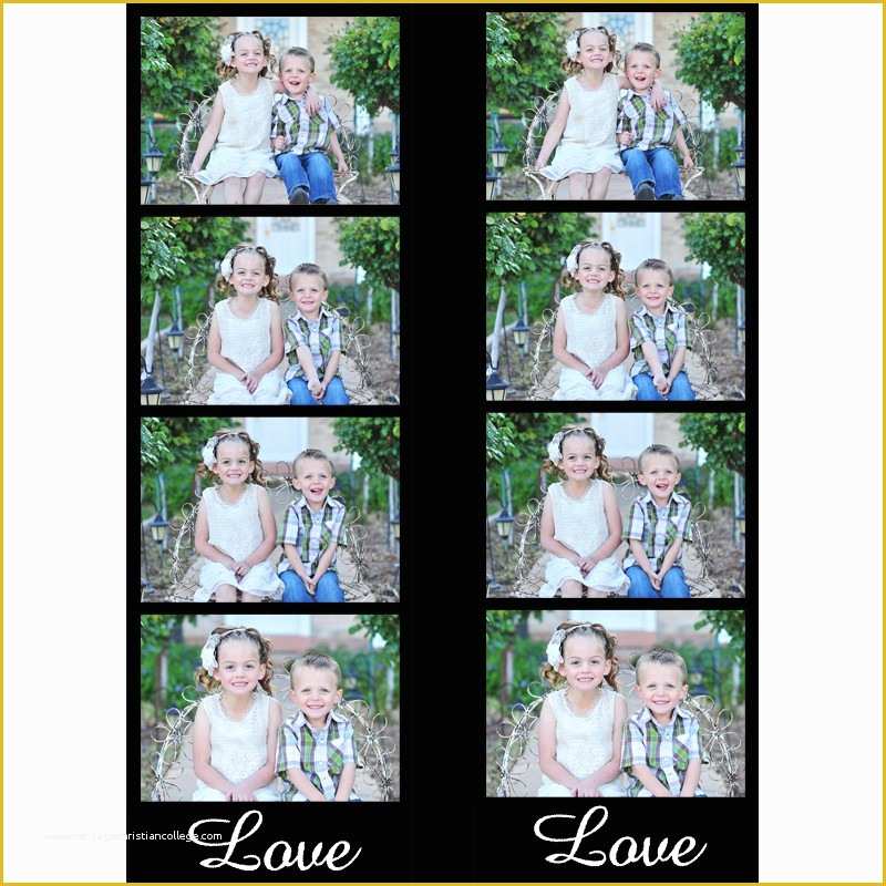 Photo Strip Template Free Of Booth Strip Template Set