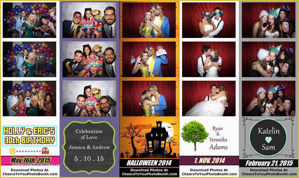 Photo Strip Template Free Of Cheers to You Booth Rentals