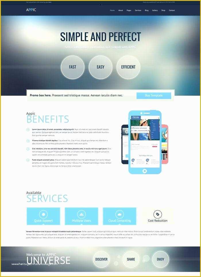 Cloud Computing Website Templates Free Download