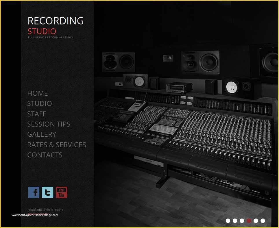  Recording Studio Website Templates Free Download Printable Templates