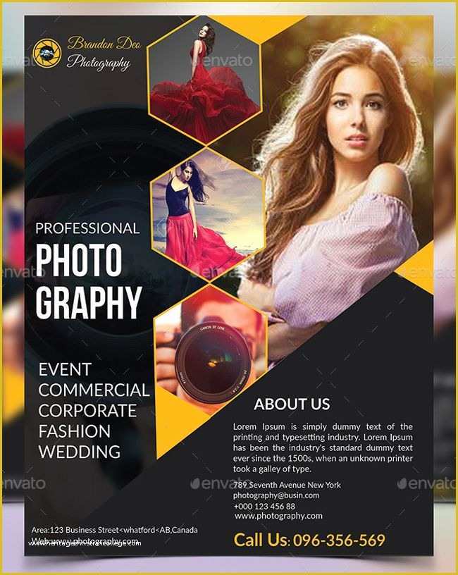 Photography Ad Template Free Of 20 Fashion Graphy Flyer