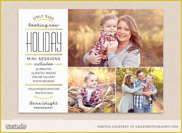 Photography Ad Template Free Of Holiday Mini Session Template Flyer Templates On