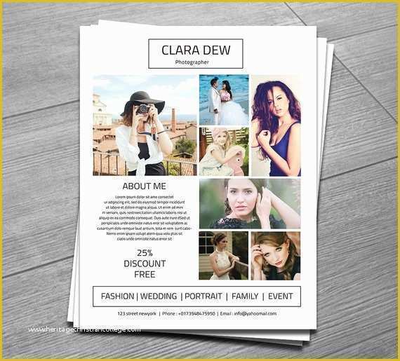Photography Brochure Templates Free Of Graphy Flyer Template Marketing Template for
