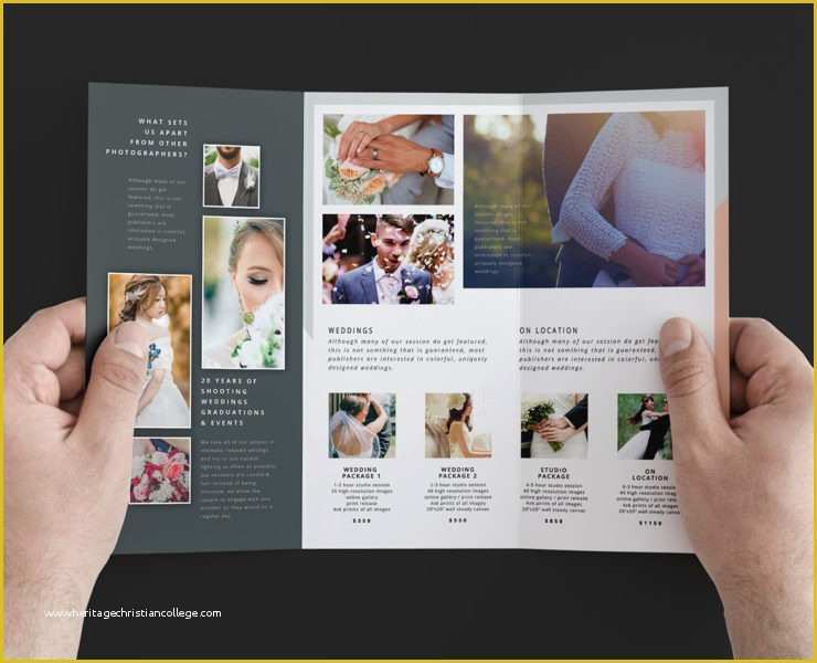 Photography Brochure Templates Free Of Wedding Grapher Rack Card Template for Shop