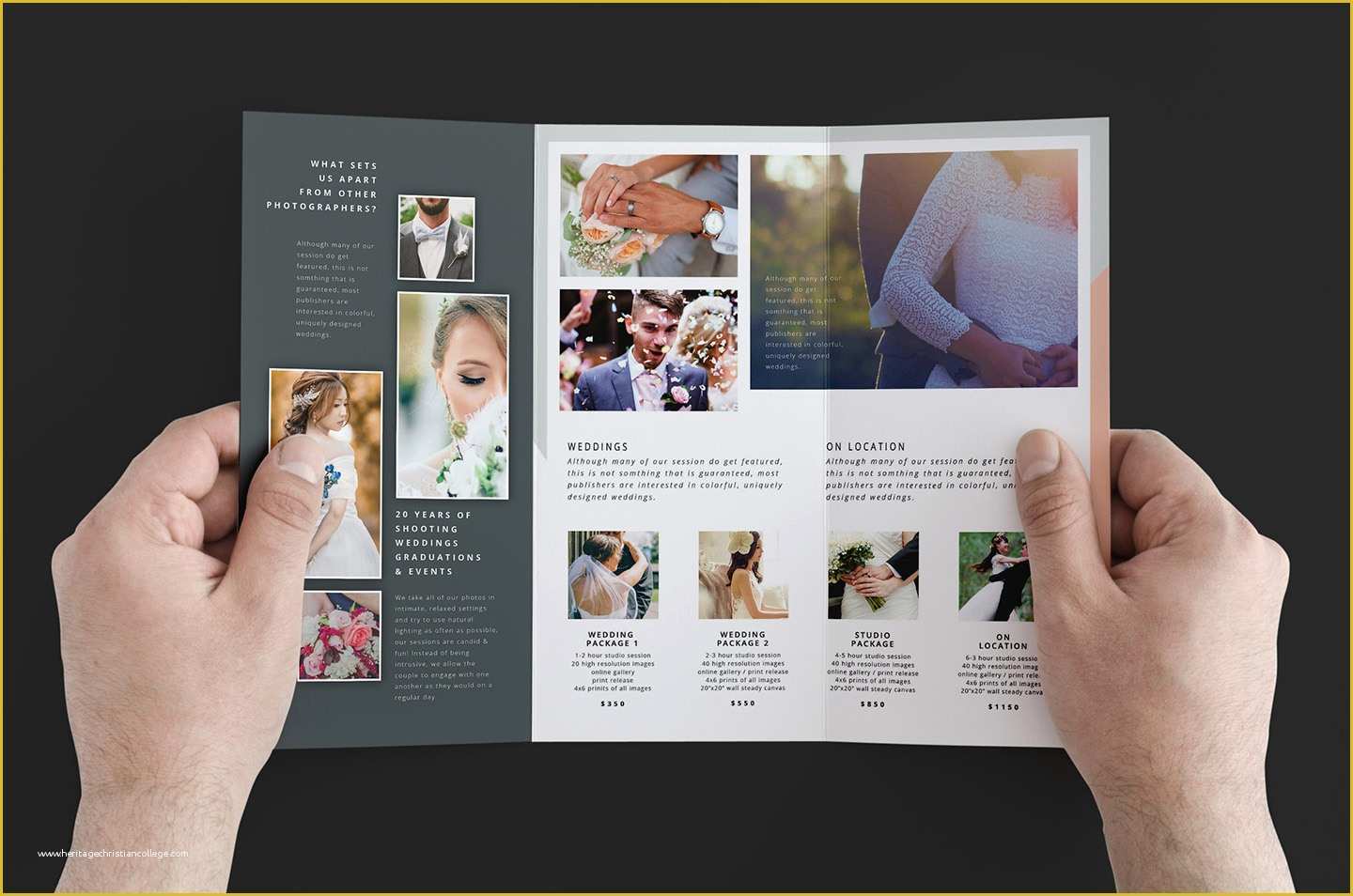 Photography Brochure Templates Free Of Wedding Grapher Trifold Brochure Template V3 Brandpacks