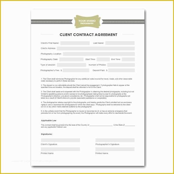 Photography Contract Template Free Of 17 Best Ideas About Graphy Contract On Pinterest