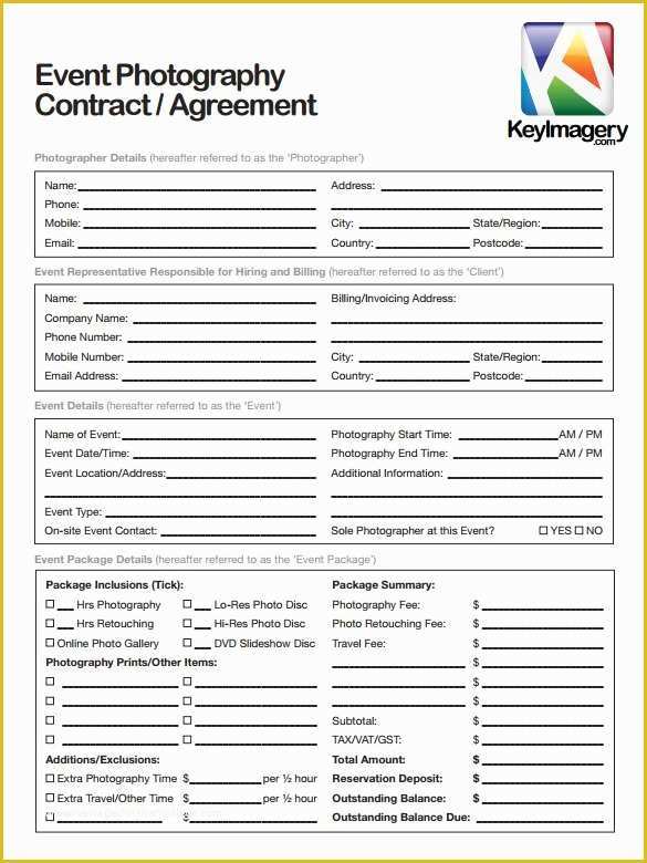 Photography Contract Template Free Of 18 Graphy Contract Templates – Pdf Doc