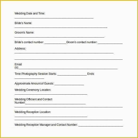 Photography Contract Template Free Of Wedding Graphy Contract Template 14 Download Free