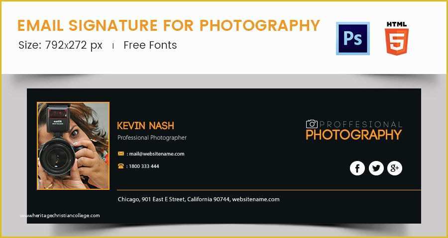 Photography Email Templates Free Of 96 Responsive Email Signatures