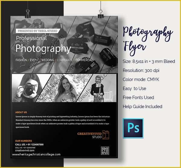 Photography Flyer Template Free Of 33 Graphy Flyer Templates Free &amp; Premium Download