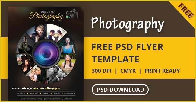 Photography Flyer Template Free Of Free Graphy Flyer Psd Template Designyep