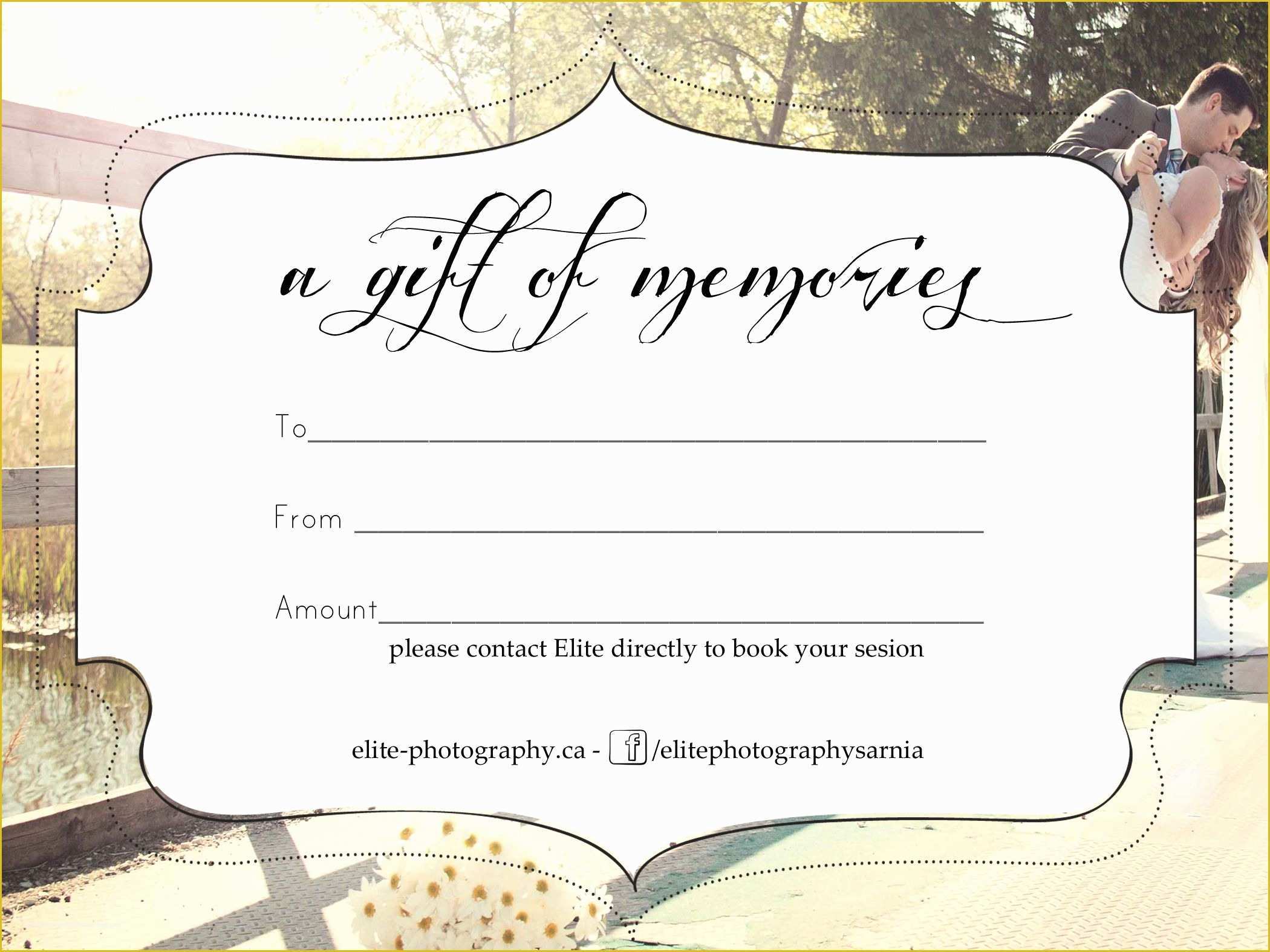 Photography Gift Certificate Template Free Of Free Graphy Gift Certificate