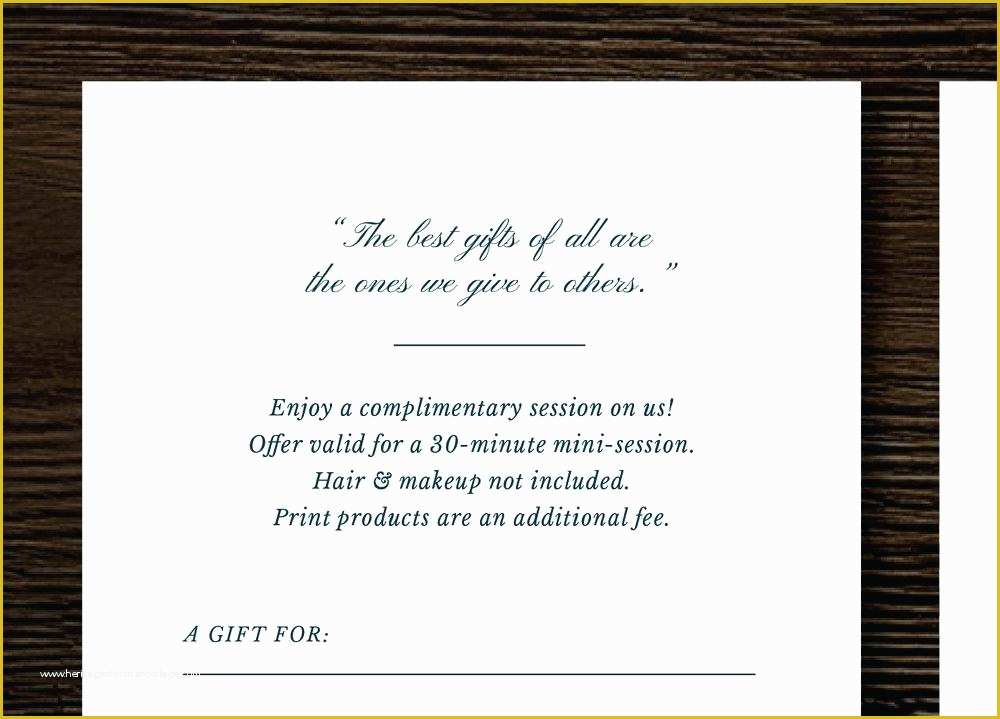 Photography Gift Certificate Template Free Of Free Graphy Gift Certificate Template Gift Ftempo