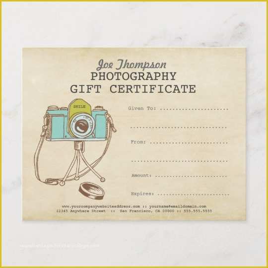 Photography Gift Certificate Template Free Of Grapher Graphy Gift Certificate Template