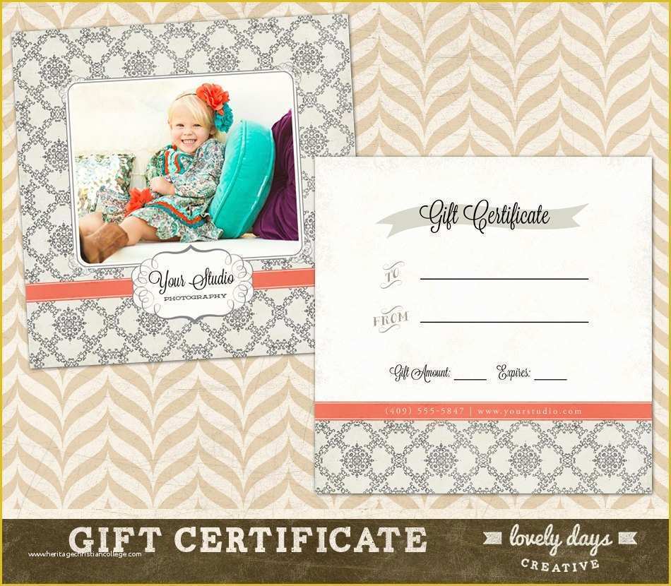 Photography Gift Certificate Template Free Of Graphy Gift Certificate Template for by
