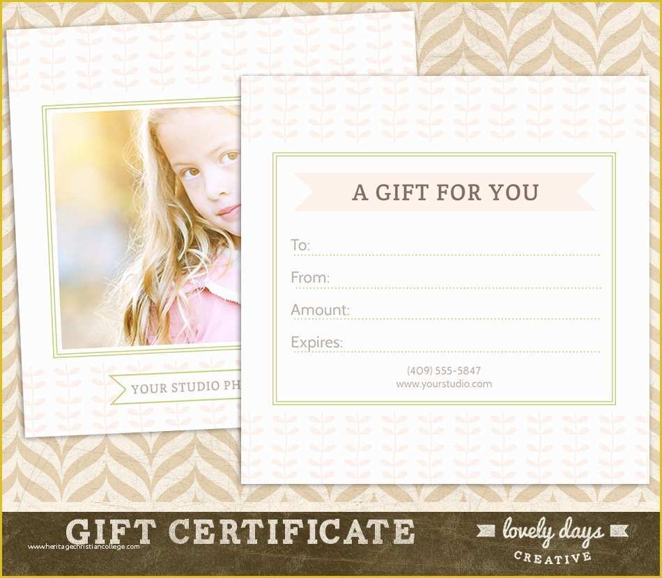 Photography Gift Certificate Template Free Of Graphy Gift Certificate Template for Professional